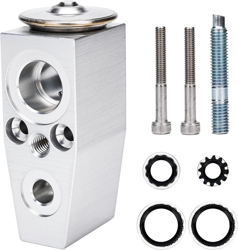OTINUBEE 15-51325 Air Conditioning Thermal A/C Expansion Valve Kit Fit for GMC Sierra 1500,Sierra 2500 HD, Yukon, Fit for Chevy Silverado 1500, 2500 HD, 3500 HD, Suburban, Tahoe, with Seals and bolts - Image 1